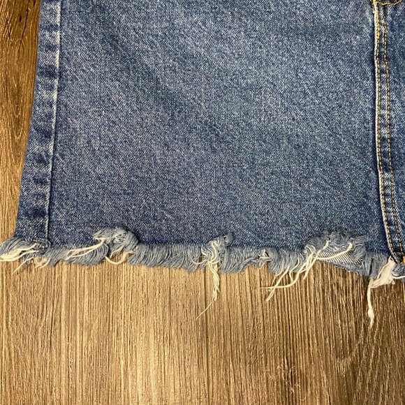 #82 Bershka Woman's Blue Jean Skirt - Size 6 - Picture 6 of 11
